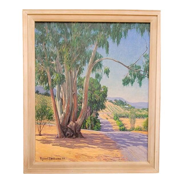Plein Air California Landscape Painting by Robert F. Williams Dated 1954 For Sale