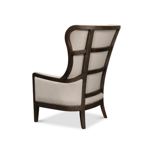 Updated Modern Classic Wingchair For Sale - Image 4 of 13
