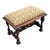 Antique 19th C. French Walnut Upholstered Bench –Hand Carved, Restored & Quality For Sale - Image 4 of 16