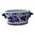 Vintage Chinoiseries Handcrafted Blue & White Footbath Planter With Handles For Sale