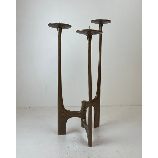 Brutalist Floor Candleholder by Michael Harjes, Germany, 1960 For Sale - Image 15 of 15