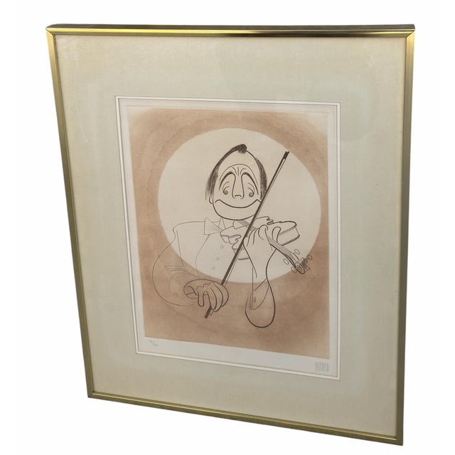 Modern Rare Al Hershfield Jack Benny Lithograph Print - Joanna Carson Estate For Sale - Image 3 of 5