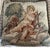 French Antique French Aubusson Tapestry Pillow Cushion Large 21" Cherub Lyre Book For Sale - Image 3 of 12