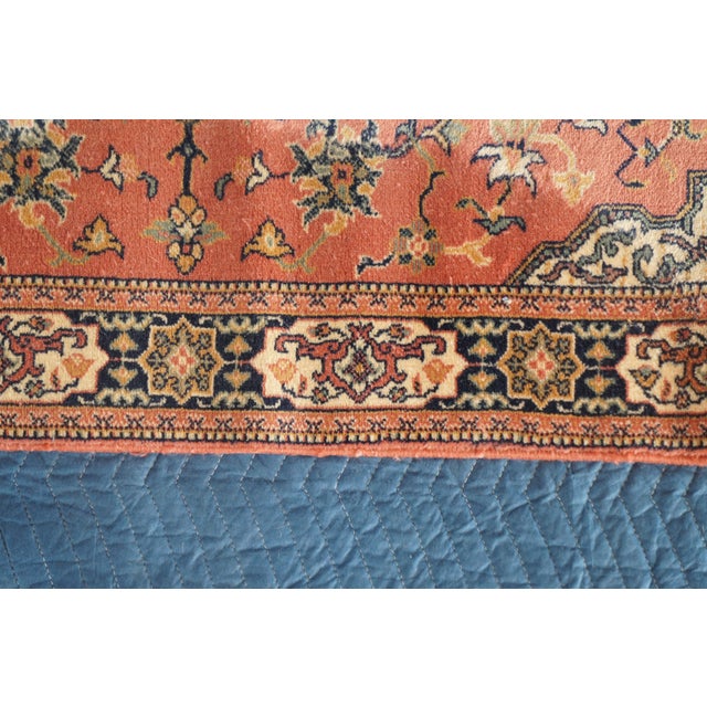 Karastan Belgian 100% Wool Floral Rose 500-1120 Area Rug Carpet Mat 2' X 4' For Sale - Image 12 of 13