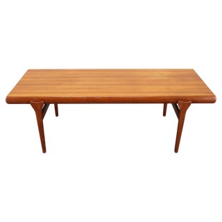 Teak Coffee Table attributed to Johannes Andersen for CFC Silkeborg, Denmark, 1960s For Sale