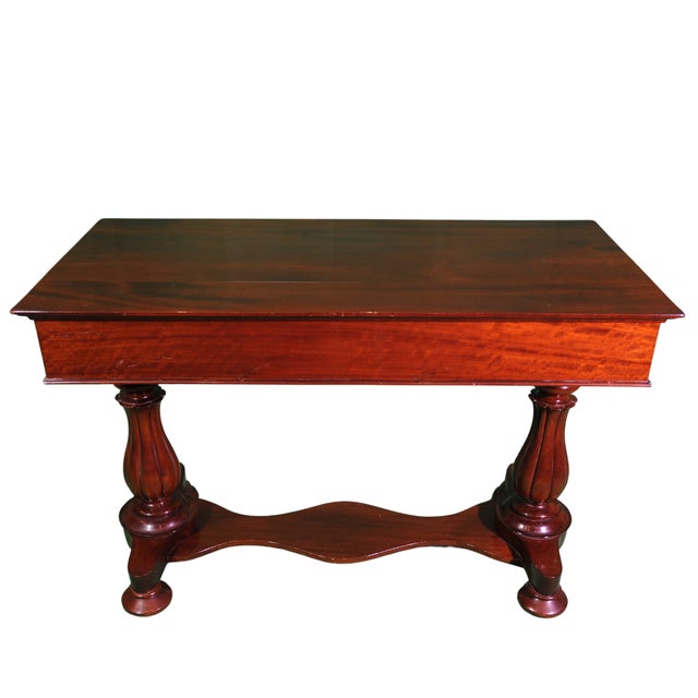 Wood Victorian Jacobean Revival Console Table, 1840 For Sale - Image 7 of 7
