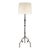 Suzanne Kasler by Visual Comfort Signature Madeleine Floor Lamp in Aged Iron with Linen Shade For Sale