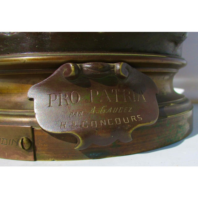 Late 19th Century Pro Patria Bronze by Adrien Etienne Gaudez Competition Bronze For Sale - Image 5 of 11