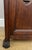 Metal Antique French Style Walnut Bedside Table with Marble Top For Sale - Image 7 of 12