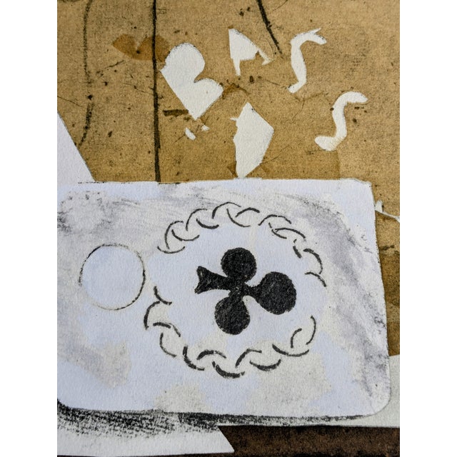 Pablo Picasso, Bottle, Glass and Cards, Original Limited Edition Lithograph, 1962 For Sale - Image 7 of 8