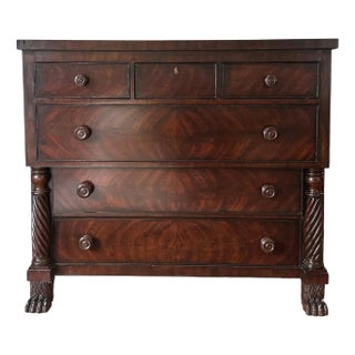 Ralph Lauren Empire Flame Mahogany Chest of Drawers For Sale