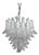 Mid-Century Modern Contemporary Murano Glass Chandelier Italian Sella Alabastro For Sale - Image 3 of 6