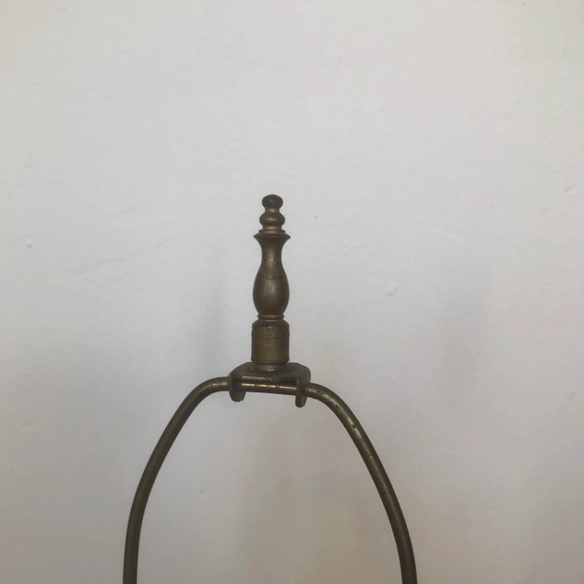 Ceramic Vintage Mid-Century Modern Art Deco Ceramic Table Lamp With Dancing Woman For Sale - Image 7 of 9