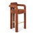 Double Arch Bar Stool in Orange Chenille from Insidherland For Sale - Image 10 of 10