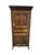 A charming antique French bonnetière dating to the late 18th century, crafted in beautifully aged knotty pine with a warm,...