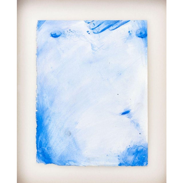 Caleb Hahne Quintana (American, b. 1993), "Two Parts of the Same Soul Study", Gouache on Paper, circa 2019, wood frame....
