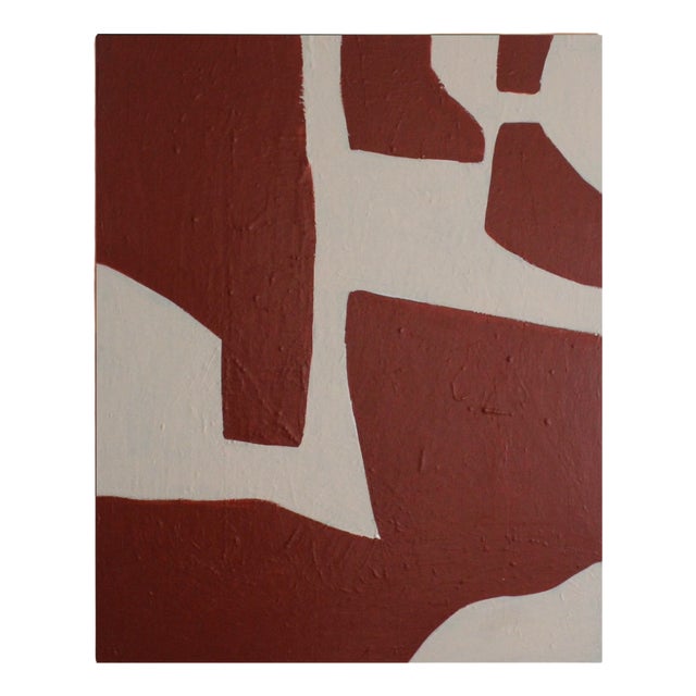 Bodasca, Organic 2, Abstract on Burgundy, 2026, Acrylic on Canvas For Sale