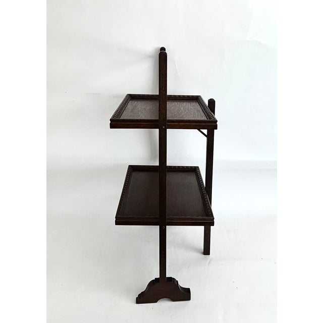 Antique Edwardian Folding Silent Butler or Cake Stand For Sale - Image 10 of 13