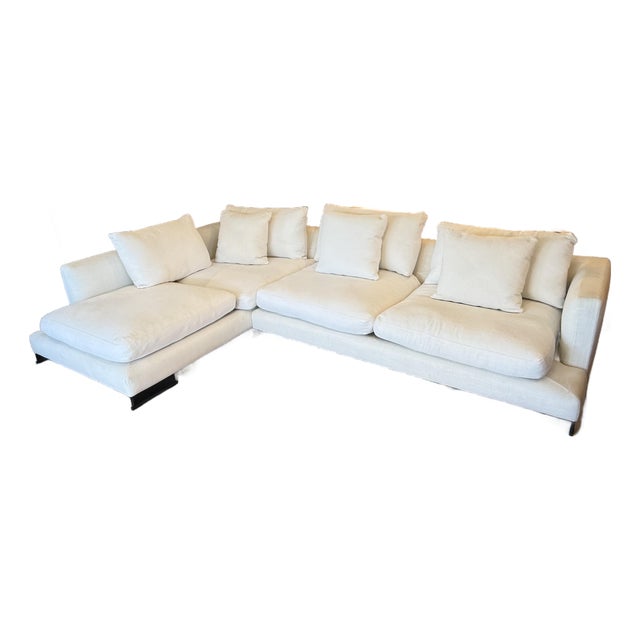 Camerich Linen Sectional For Sale