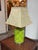 Traditional Anthropologie Lime Green Ceramic Filigree Table Lamp For Sale - Image 3 of 11