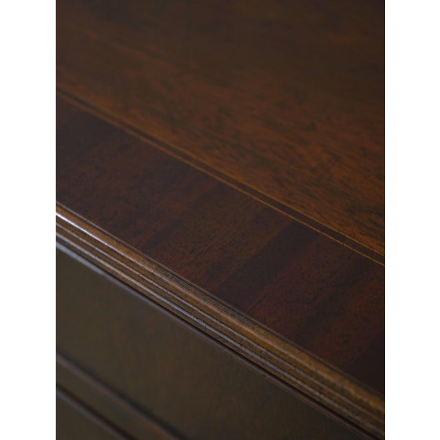 Brown Pair of Baker Historic Charleston Mahogany 2 Drawer Servers For Sale - Image 8 of 18