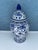 Modern Vintage Ceramic Blue Elephant Ginger Jar For Sale - Image 3 of 6