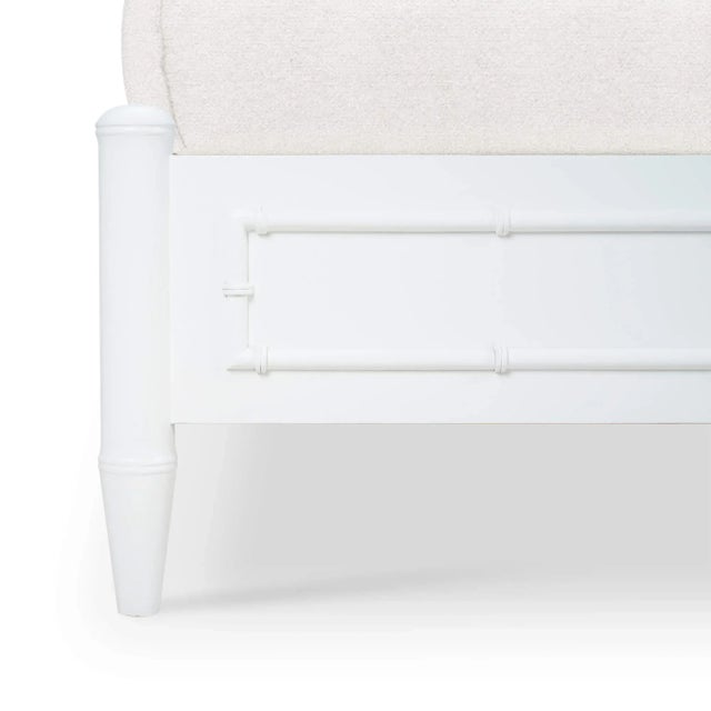 Faux Bois Mid Century Modern King Bed For Sale In Greensboro - Image 6 of 7