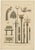 Antique print titled "Mortuaries, Idols, and other Sacred Objects." This print originates from "Treaties on the Natural...