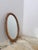Mid-Century Modern Italian Handcrafted Oval Cane and Bamboo Mirror in the style of Albini, 1960s For Sale - Image 4 of 15