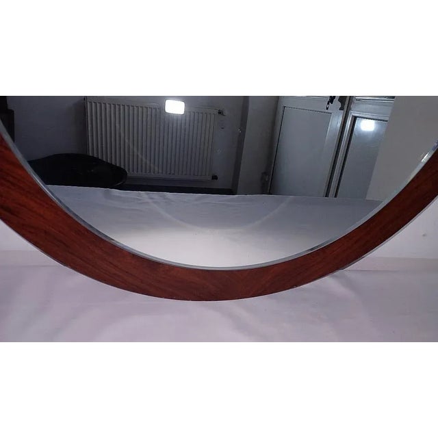 Scandinavian Palisander Mirror, 1970s For Sale - Image 9 of 12