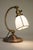 1910s Art Nouveau Edward Miller Industrial Machine Age Elaborate Brass Slag Glass Articulating Desk Table Piano Lamp For Sale In Los Angeles - Image 6 of 12