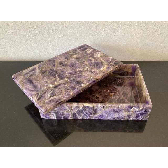 Gemstone Amethyst Box For Sale - Image 7 of 7