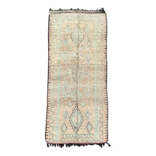 1980s Genuine Vintage Boujad Berber Moroccan Rug For Sale