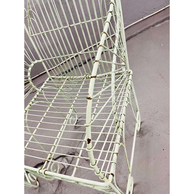 Vintage Wrought Iron Outdoor Patio Chairs For Sale In New York - Image 6 of 11