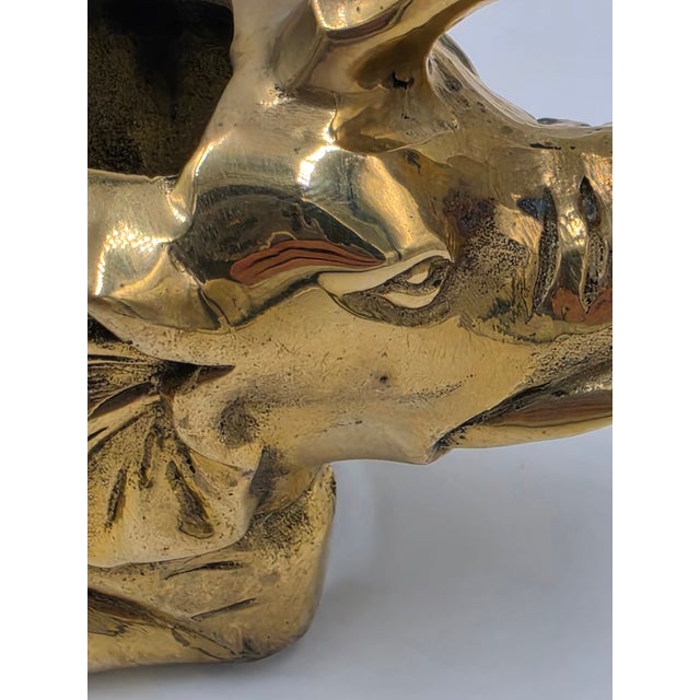Late 20th Century Brass Elephant Tape Dispenser For Sale - Image 11 of 12