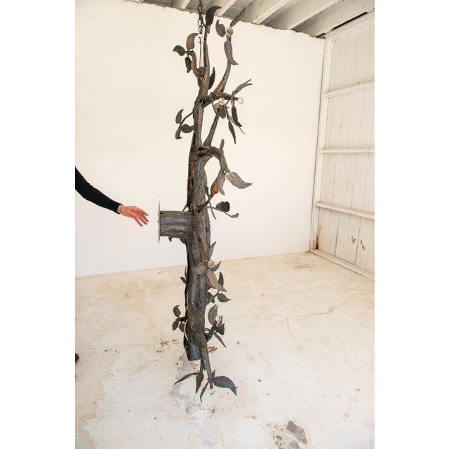 Black Large Welded Metal Tree Sculpture by Belgian Sculptor Omer de Ridder 1985 For Sale - Image 8 of 13