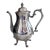 1940s Sheridan Silver Co Silver Plated Tea Pot Silver on Copper Flower Design 4 Footed For Sale