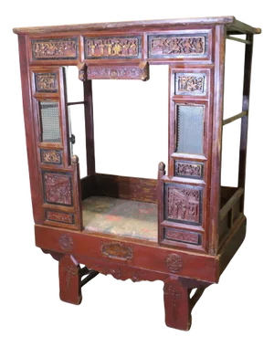 Red Lacquered Opium Bed