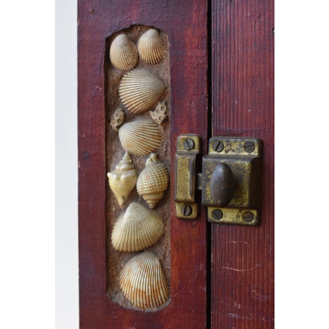 Antique Folk Art Coquillage Tabletop Cabinet, Circa Early 20th Century For Sale - Image 9 of 17