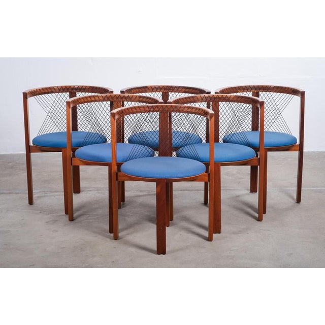String Dining Chairs by Niels Jørgen Haugesen for Tranekær, Denmark, 1980s For Sale - Image 4 of 15