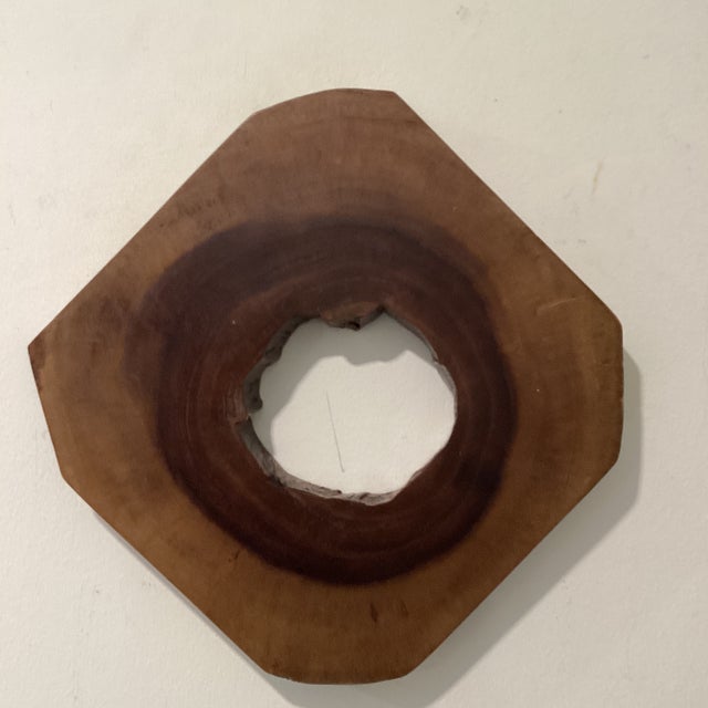 Late 20th Century Vintage 3 Pieces Modern Wall Art Jungle Wood Set For Sale - Image 5 of 12