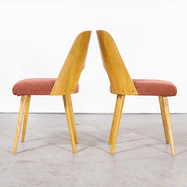 Upholstered Model 515 Side Chairs attributed to Oswald Haerdtl, 1950s, Set of 2 For Sale - Image 3 of 10