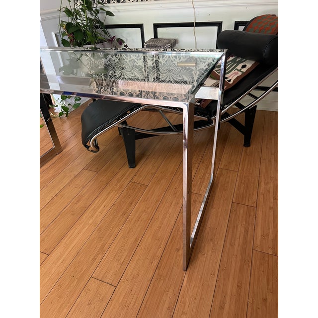 1970s 1970s Chrome, Mid-Century Table Petite For Sale - Image 5 of 6