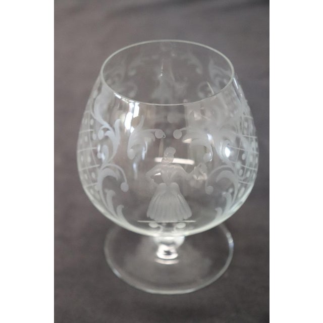 Venetian Cognac Glasses, Set of 4 For Sale - Image 9 of 12