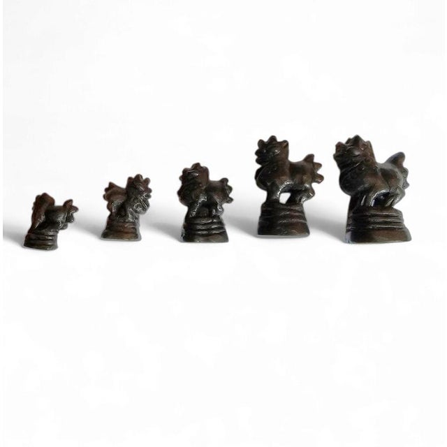 Bronze Bird Weights, Burma, Set of 5 For Sale - Image 17 of 18