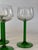 Made in France Vintage Green Cordial Wine Glasses - Set of 12 For Sale In Seattle - Image 6 of 11