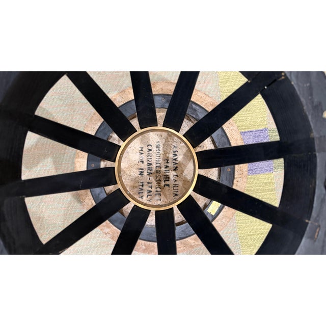 Greige Pair of 1950s Edward Wormley for Dunbar Carrara Marble Side Tables — Signed For Sale - Image 8 of 9