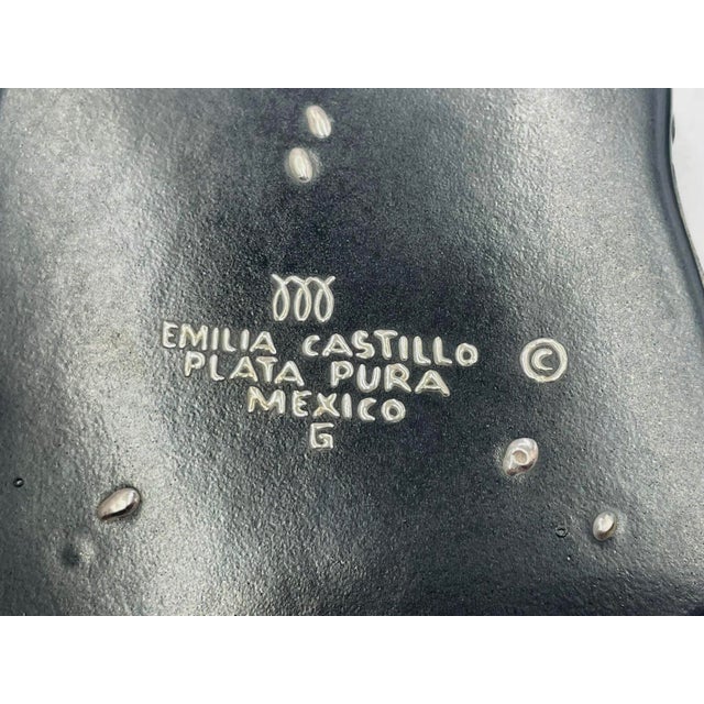 1980s Emilia Castillo Turtle Catchall Bowl in Black Porcelain & Pure Silver, Mexico For Sale - Image 18 of 18