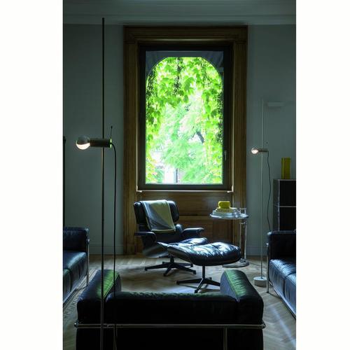 Tito Agnoli Marble and Metal Floor Lamp by Tito Agnoli for Oluce For Sale - Image 4 of 9