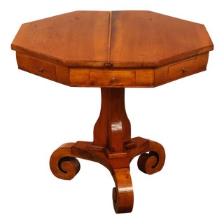 Antique Continental Pine Octagonal Rent Table For Sale